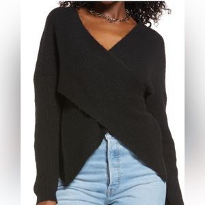 Open Edit Wrap Sweater